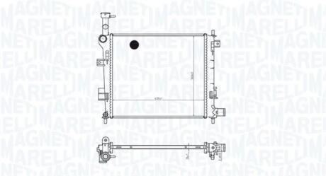 Radiator, engine cooling MAGNETI MARELLI 350213165400