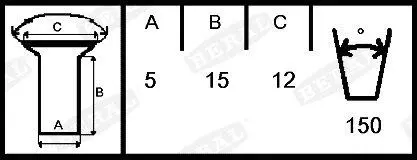 Фото автозапчасть BERAL KBL1955711561 Автозапчасть BERAL KBL1955711561