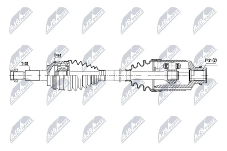 ПОЛУОСЬ NTY NPWFR209