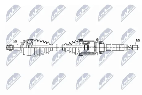 ПОЛУОСЬ NTY NPWFT110