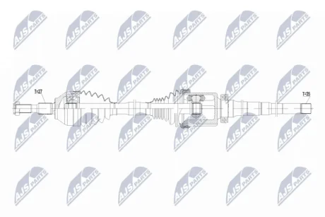 ПОЛУОСЬ NTY NPWFR202