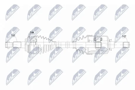 ПОЛУОСЬ NTY NPWFR210