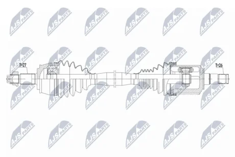 ПОЛУОСЬ NTY NPWCH175