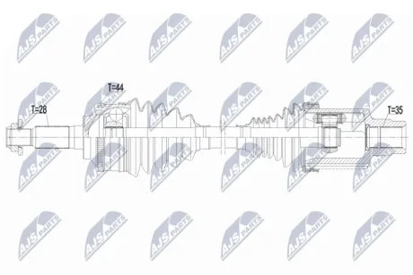 ПОЛУОСЬ NTY NPWFR226