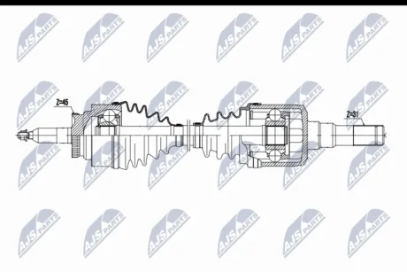 ПОЛУОСЬ NTY NPWFR192