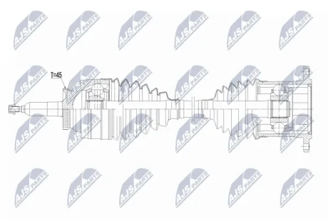 ПОЛУОСЬ NTY NPWFR196