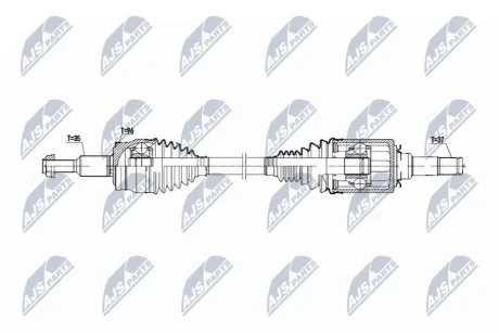 ПОЛУОСЬ NTY NPWCH174