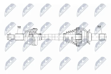 ПОЛУОСЬ NTY NPWJG020