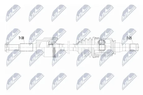 ПОЛУОСЬ NTY NPWFR222