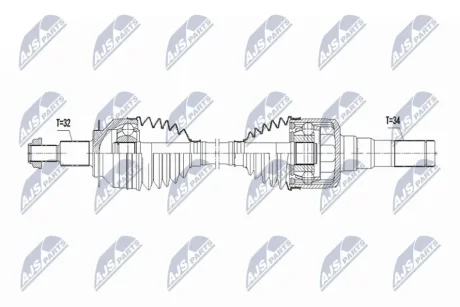 ПОЛУОСЬ NTY NPWFR190