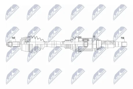 ПОЛУОСЬ NTY NPWCH176