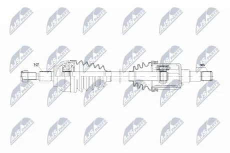 ПОЛУОСЬ NTY NPWFR211