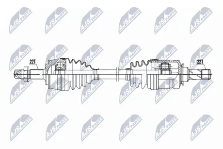ПОЛУОСЬ NTY NPWPL184