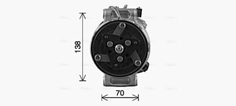 AVA LAND ROVER Компресор кондиціонера DISCOVERY IV 3.0 09-, RANGE ROVER SPORT I 3.0 09-, JAGUAR AVA COOLING AUAK341
