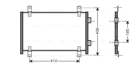 AVA CITROEN Радіатор кондиціонера (конденсатор) JUMPER I 2.0, 2.2, 2.8 02- AVA COOLING FTA5302
