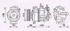 AVA AUDI Компресор кондиціонера A1 15-, A3 03-, SEAT, SKODA, VW AVA COOLING VNAK401 (фото 1)