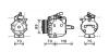 AVA MITSUBISHI Компресор кондиціонера COLT VI 1.1, 1.3, 1.5 04- AVA COOLING MTAK224 (фото 1)