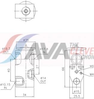 AVA NISSAN Розширювальний клапан кондиц. QASQAI, X-Trail, Juke AVA COOLING DN1497