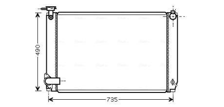 AVA LEXUS Радіатор системи охолодження двигуна RX 400h 05- AVA COOLING TO2462