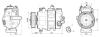 AVA VW Компресор кондиціонера AMAROK 2.0 10-, T5 2.0 10- AVA COOLING VNAK447 (фото 1)