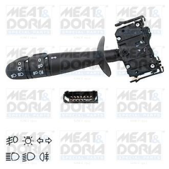Перемикач підрульовий Opel Vivaro/Renault Trafic II 06- (L) (повороти/світло/туманки) MEAT&DORIA 231085