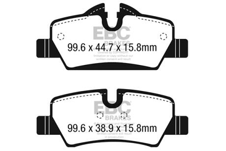 Гальмівні колодки, комплект EBC DP42228R
