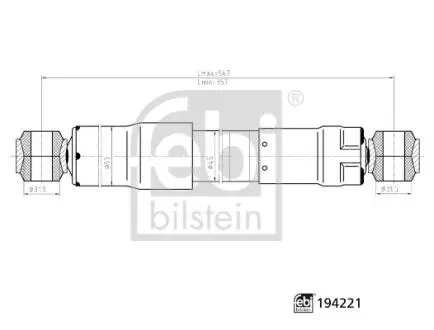 AMORTYZATOR TYL L/P FEBI BILSTEIN 194221