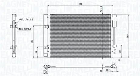 CZESCI SAMOCHODOWE SKRAPLACZ SZT MAGNETI MARELLI 350203100800