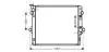 Радіатор двигуна (товщина: 32мм) TOYOTA LAND CRUISER PRADO 1KD-FTV 09.02-08.09 AVA COOLING TOA2478 (фото 1)