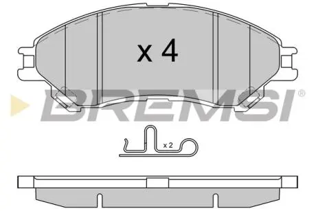 Фото гальмівні колодки пер. SUZUKI SX4 S-CROSS/VITARA 1.0-1.6 15- (AKEBONO) BREMSI BP3603 Гальмівні колодки пер. SUZUKI SX4 S-CROSS/VITARA 1.0-1.6 15- (AKEBONO) BREMSI BP3603