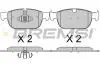 Гальмівні колодки пер. Volvo S60/S90/V60/V90/XC40/XC60/XC90 16- BREMSI BP3756 (фото 1)