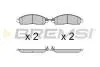 Гальмівні колодки перед. NAVARA NP300 2.3-2.5 dCi 14- (AKEBONO) BREMSI BP3721 (фото 1)