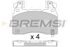 Гальмівні колодки пер. Tesla Model S/INSIGNIA B 13- (BREMBO) BREMSI BP3760 (фото 1)