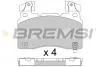 Гальмівні колодки пер. Tesla Model S/INSIGNIA B 13- (BREMBO) BREMSI BP3760 (фото 1)