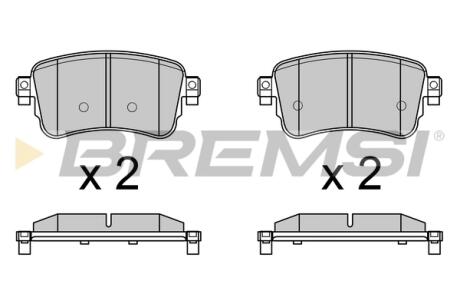 Гальмівні колодки зад. JUMPY III/EXPERT 1.5-2.0 16- (TRW) BREMSI BP3753