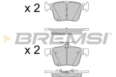 Гальмівні колодки зад. A3/Golf 12- BREMSI BP3517