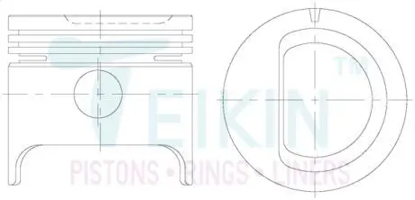 Фото поршень TEIKIN 46651050 Поршень TEIKIN 46651050