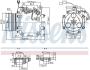MITSUBISHI Компресор кондиціонера ECLIPSE IV 05-, ENDEAVOR 03-, GALANT IX 03- NISSENS 890879 (фото 7)