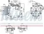 MITSUBISHI Компресор кондиціонера ECLIPSE IV 05-, ENDEAVOR 03-, GALANT IX 03- NISSENS 890879 (фото 7)