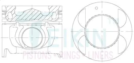 Поршень TEIKIN 51611AGSTD