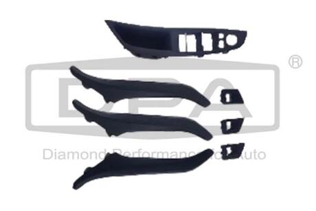 Комплект дверной панели BMW 5 F10, F11 (09-17) кожаный черный (комплект из 7 час DPA K89855102