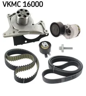Роликовий модуль натягувача ременя (ролик, ремінь, помпа) SKF VKMC 16000