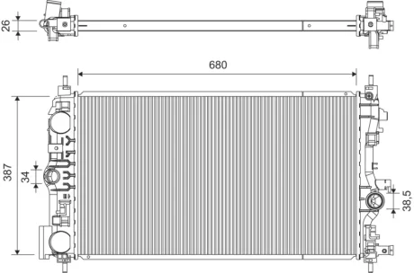 Chłodnica Valeo 701385