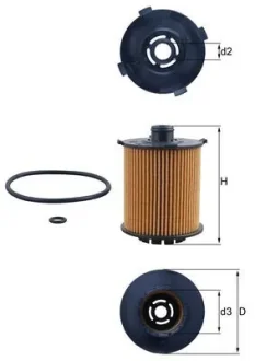 Filtr oleju VOLVO.. MAHLE / KNECHT OX1357D