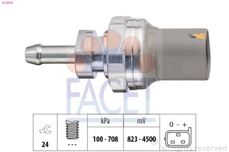CZUJNIK CISNIENIA SPALIN FACET 250029