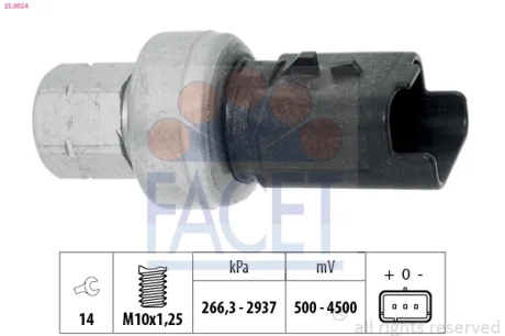 CZUJNIK CISNIENIA FACET 250024