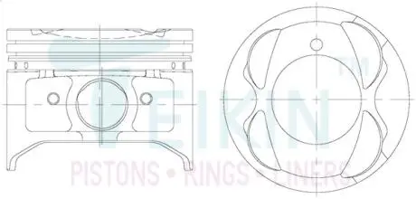 Фото поршни ремонт +1.00мм (к-кт на мотор) Toyota 3S-FE-IV TEIKIN 46667100 Поршни ремонт +1.00мм (к-кт на мотор) Toyota 3S-FE-IV TEIKIN 46667100