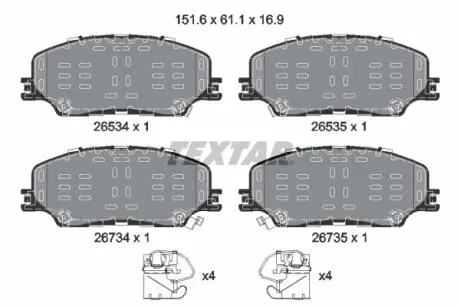 KLOCKI HAM PRZOD TEXTAR 2653401