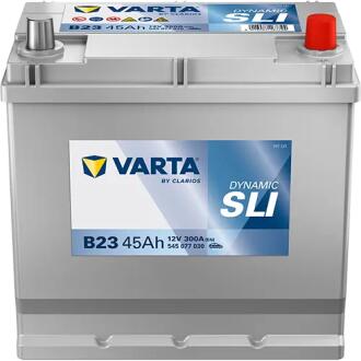 AKUMULATOR 45 AH 300 A 12V DYNAMIC SLI B23 VARTA 545077030K262