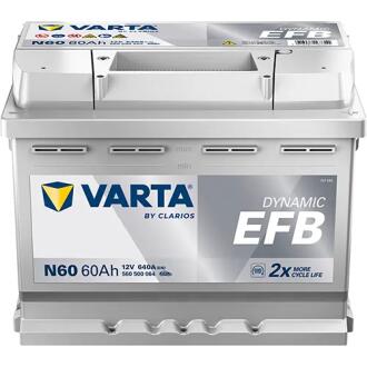 AKUMULATOR 60AH 640A 12V DYNAMIC EFB N60 VARTA 560500064K262